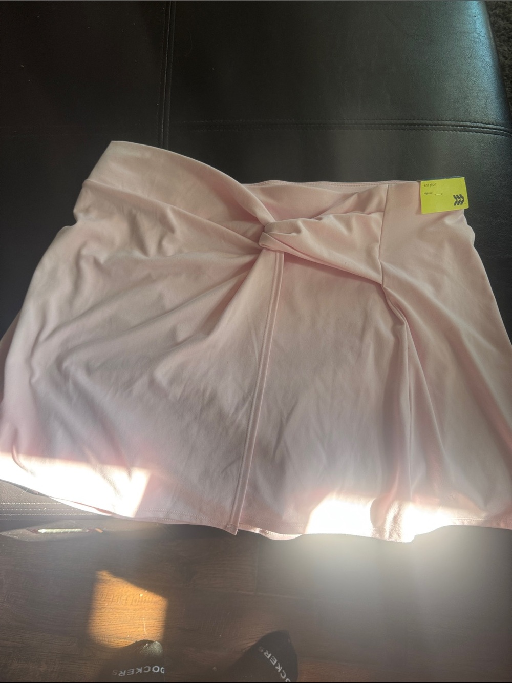 all in motion Light Pink Twist-Front Skort